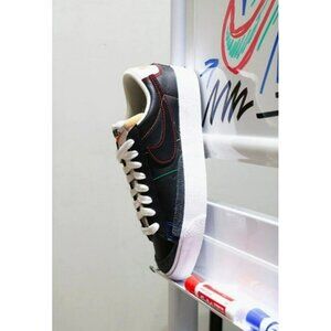 6.5 WOMEN'S NIKE BLAZER LOW 77 DJ6000-001 BLACK WHITE SNEAKERS
